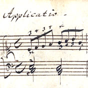Bach autograph with Baroque fingerings